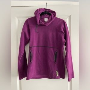 Melanzana Purple Microgrid Hoodie - Women’s Medium